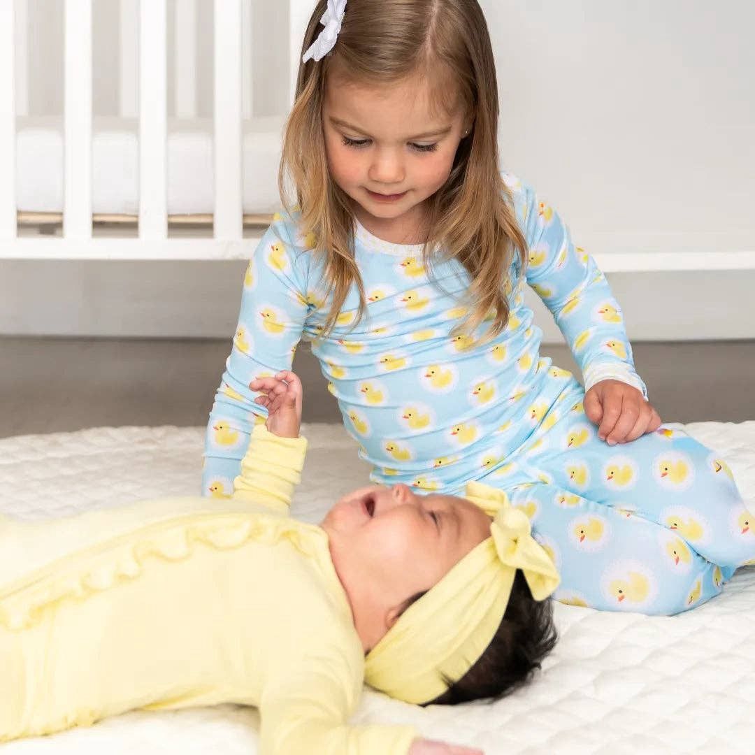 Rubber Duckie Two Piece Bamboo Sleeper Set