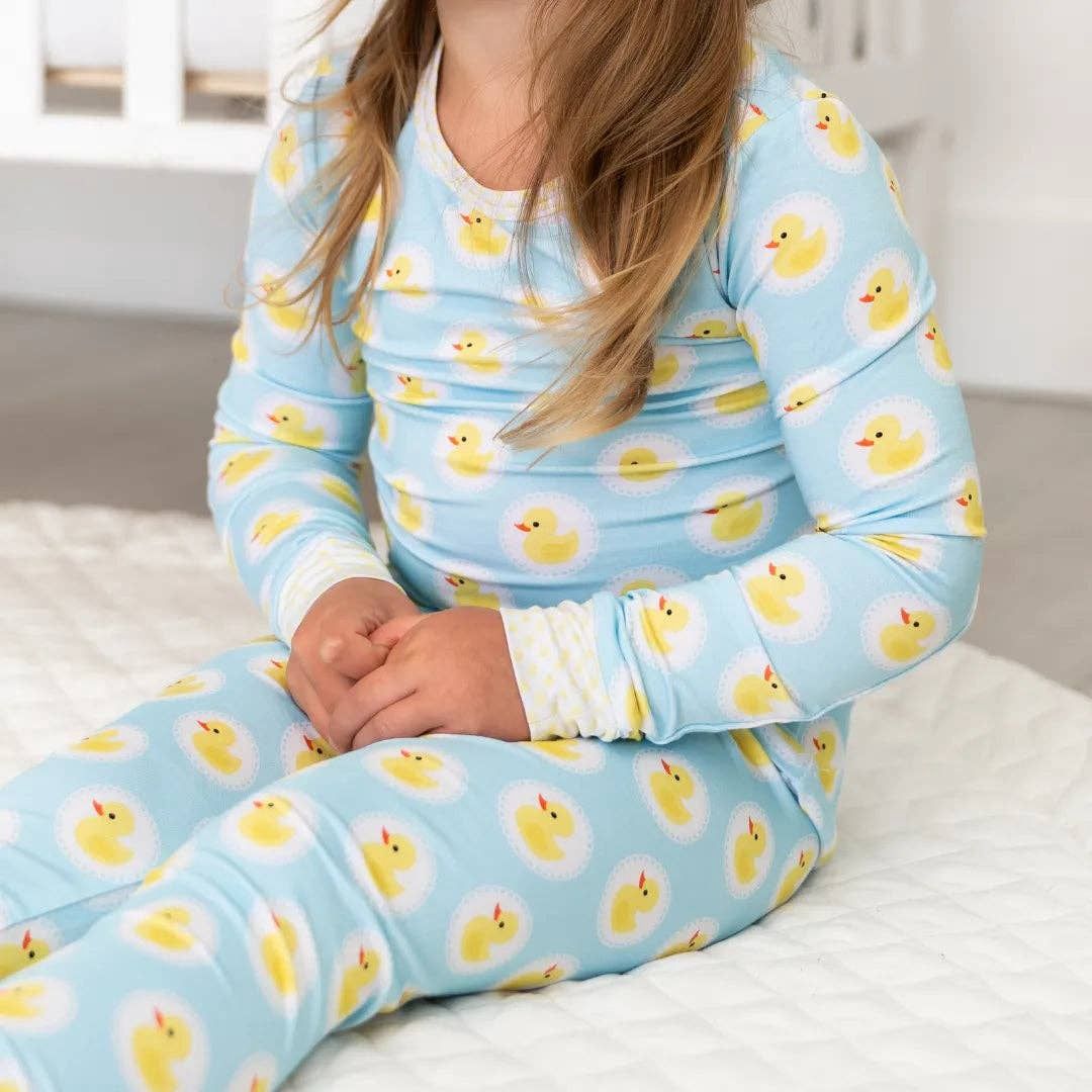 Rubber Duckie Two Piece Bamboo Sleeper Set
