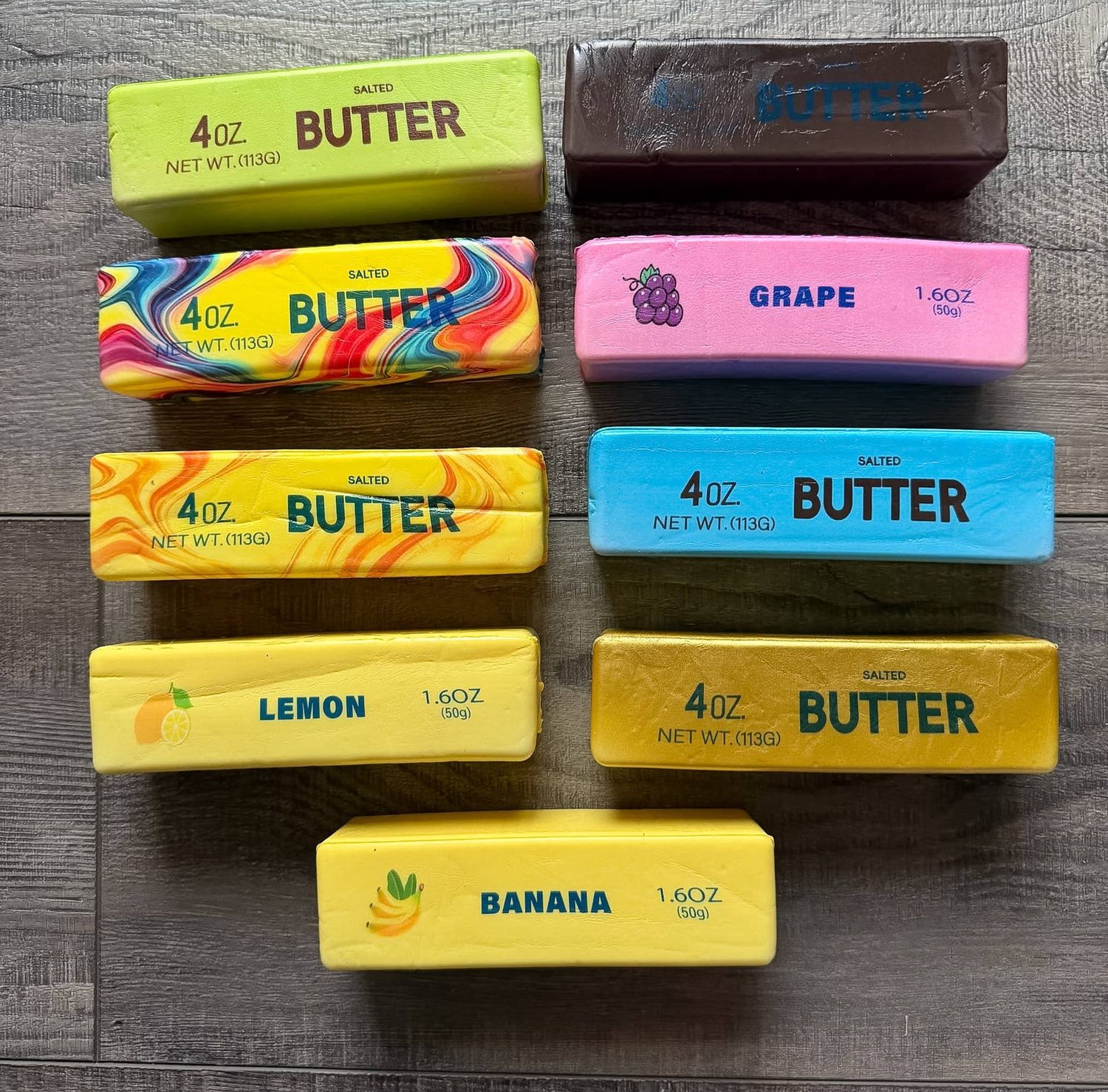 Squishy Squish Stick of Butter 9 Colors