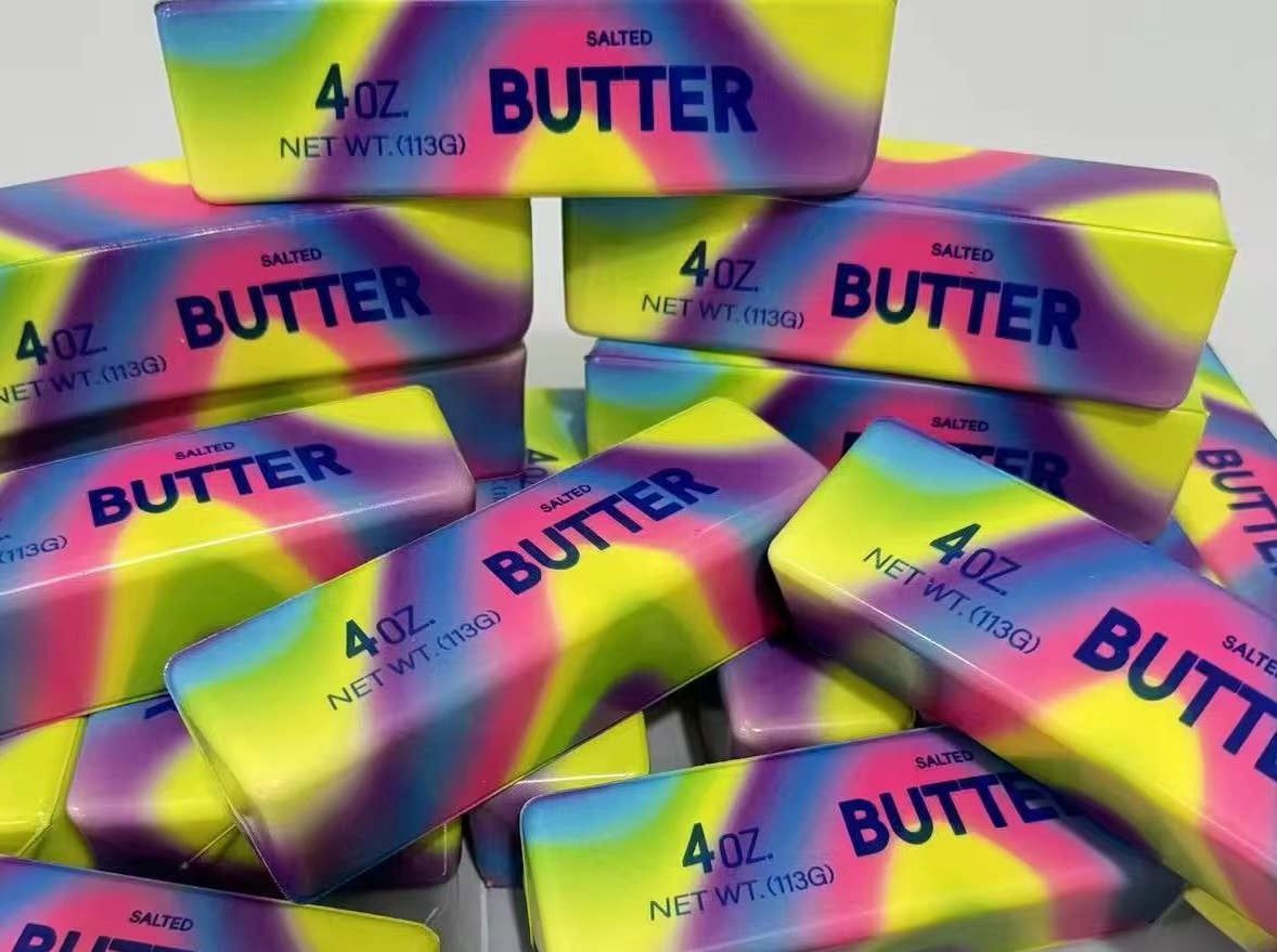 Rainbow Squishy Squish Stick of Butter