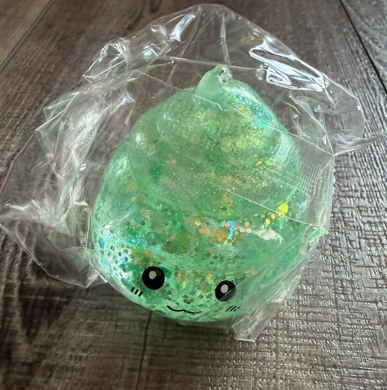 Squishy Squish Maltose Glitter Poop Stress Toy, Color: Green