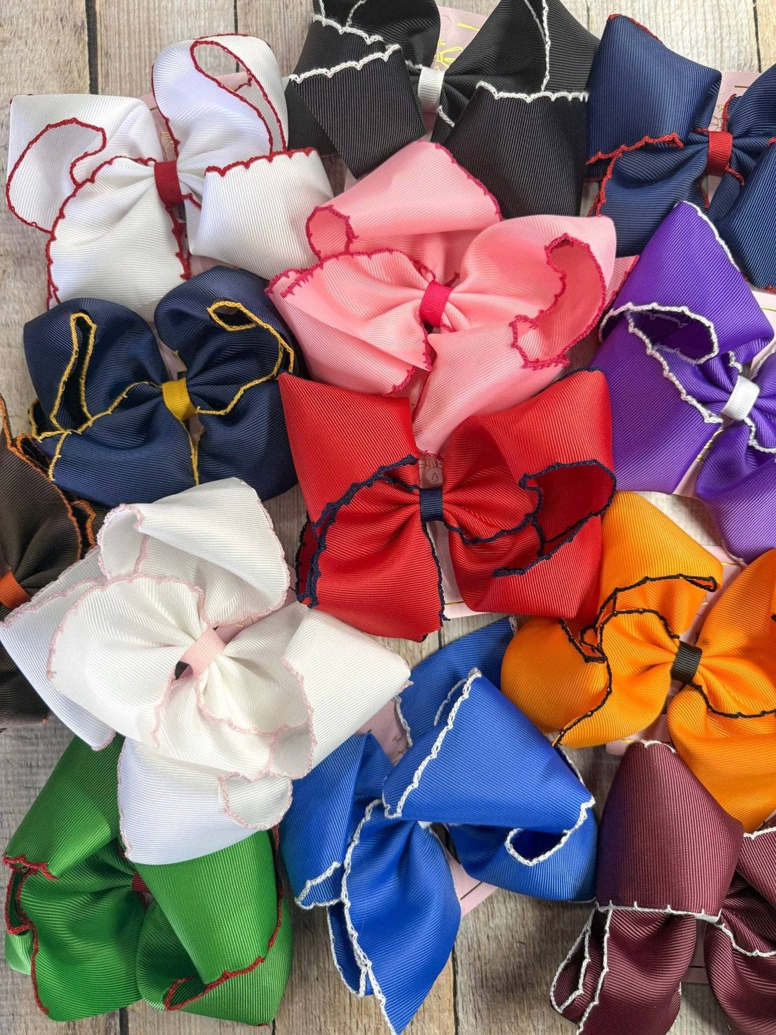 5" Classic Moonstitch Boutique Bows Girls Headband or Bow