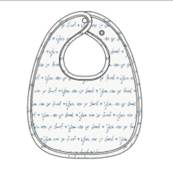 BLUE SO LOVED BABY BIB