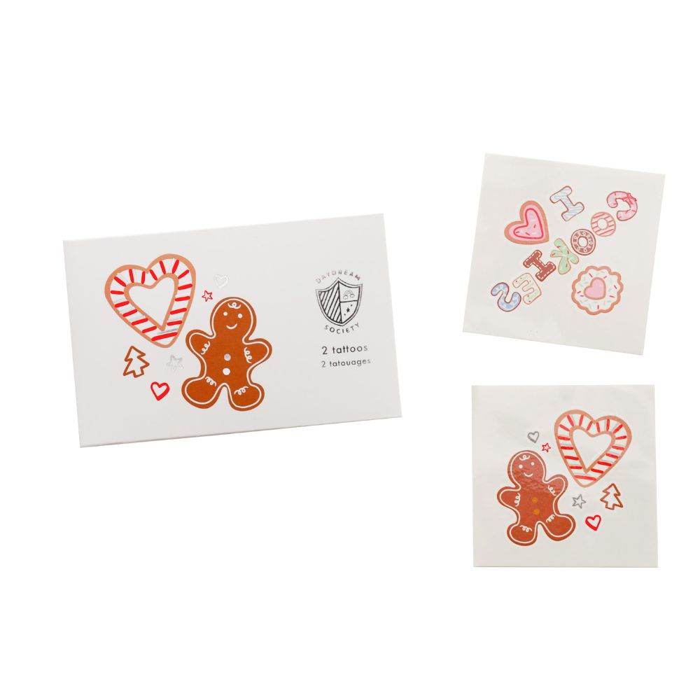 Baking Spirits Bright Cookie Temporary Tattoos