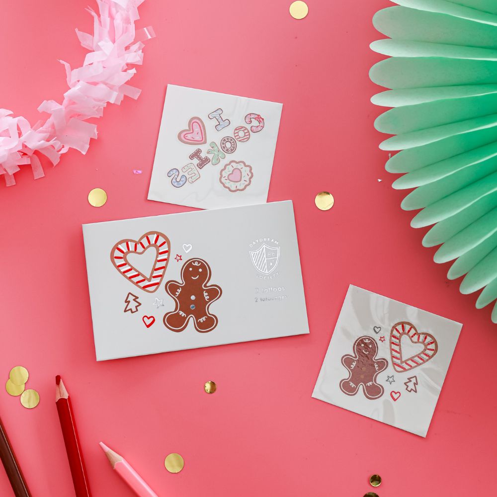 Baking Spirits Bright Cookie Temporary Tattoos