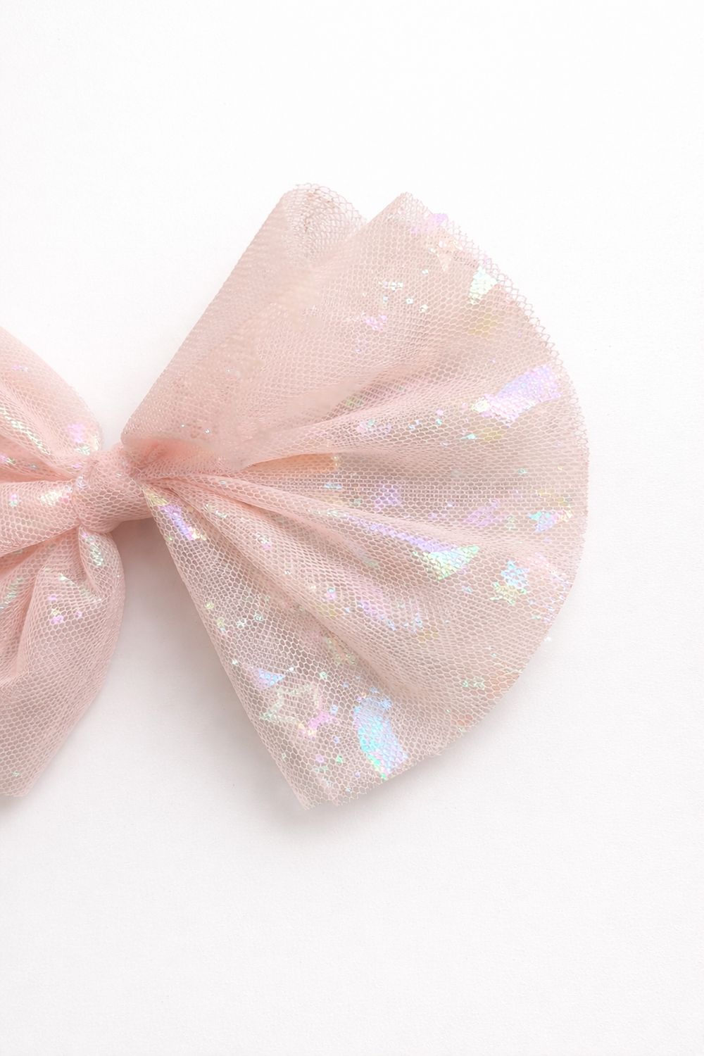 Tulle Hair Bow - Perfect in Peach