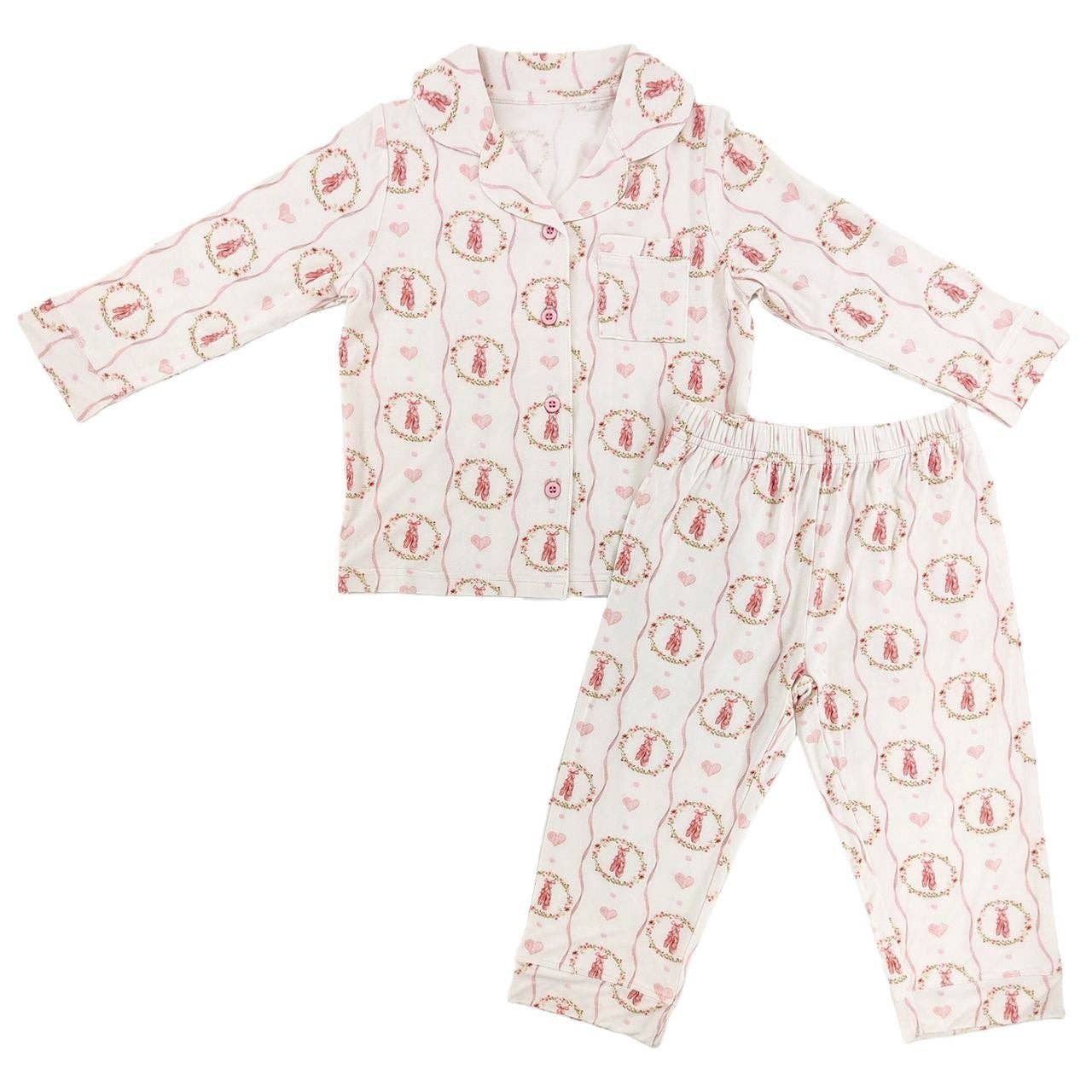 Sweet Ballet Bamboo Button Up Set