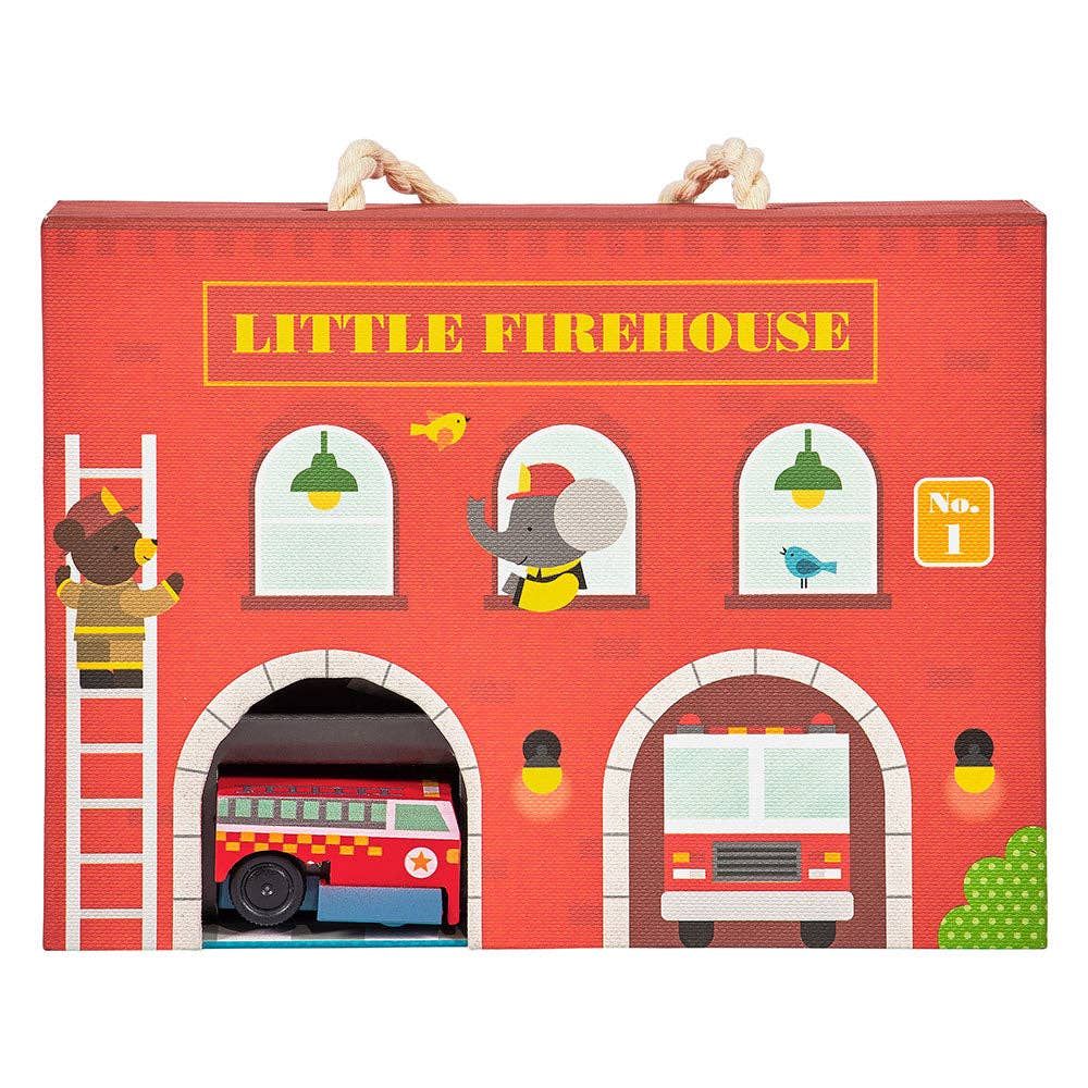 Wind Up &amp; Go Fire Station Play Set