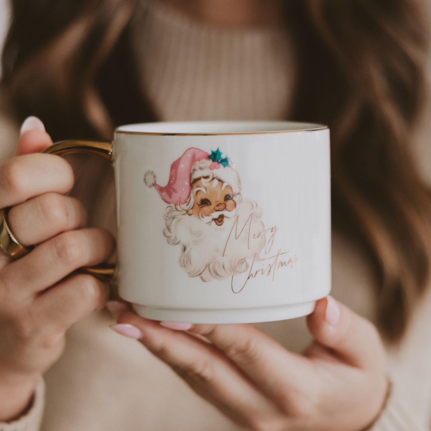 Vintage Santa Coffee Mug - Christmas Decor &amp; Gifts