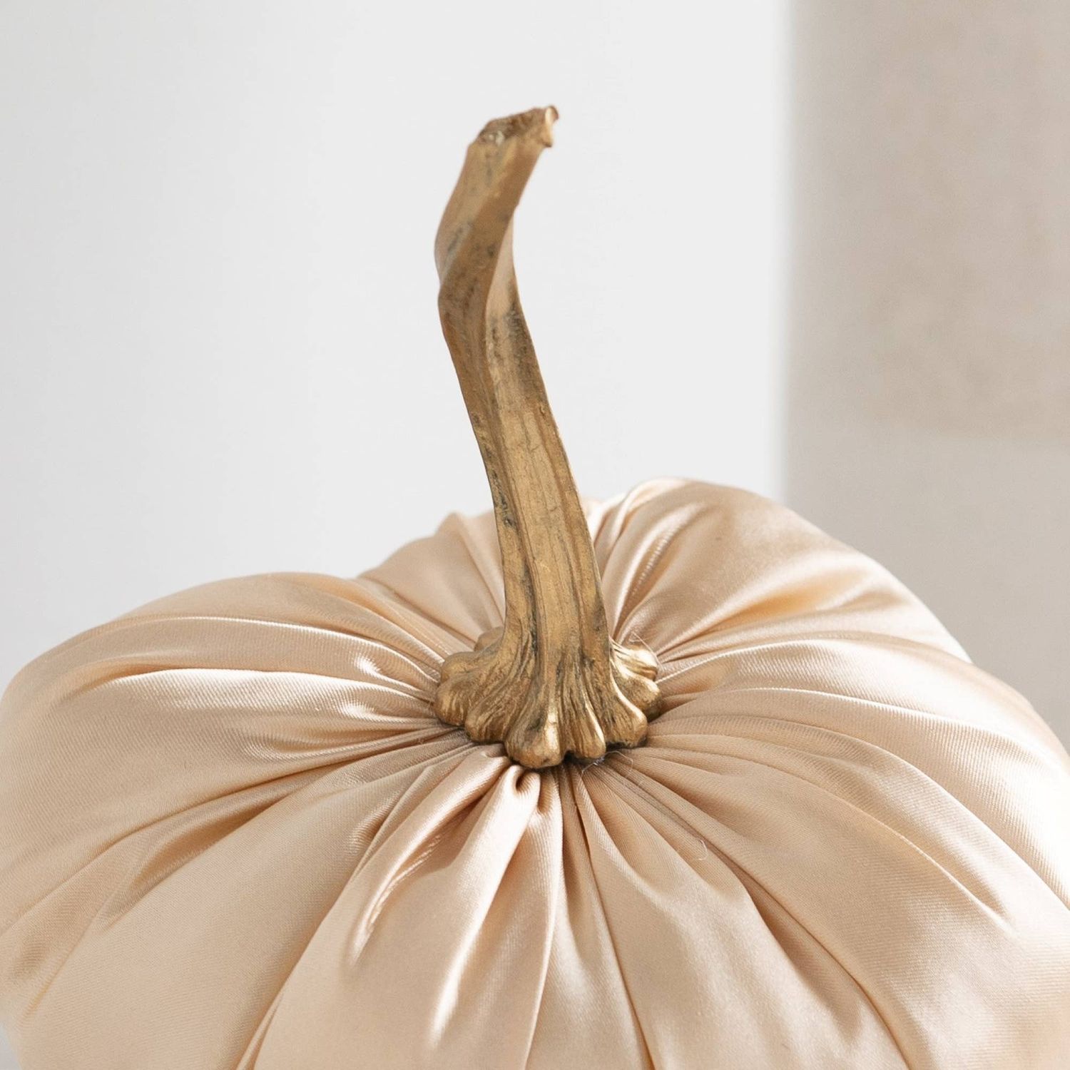 Satin Pumpkins Lush Bookshelf Decor, Wedding All season