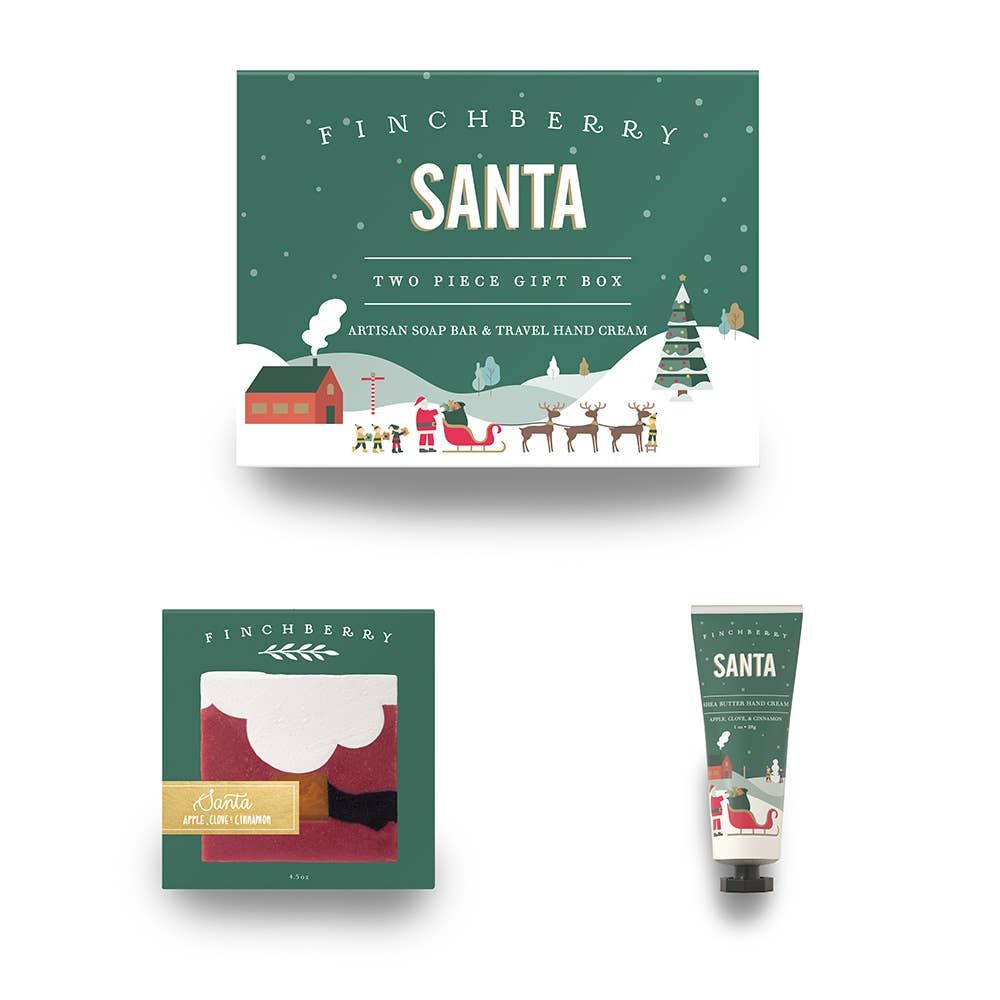 Santa 2 Pc Bath &amp; Body Holiday Gift Set