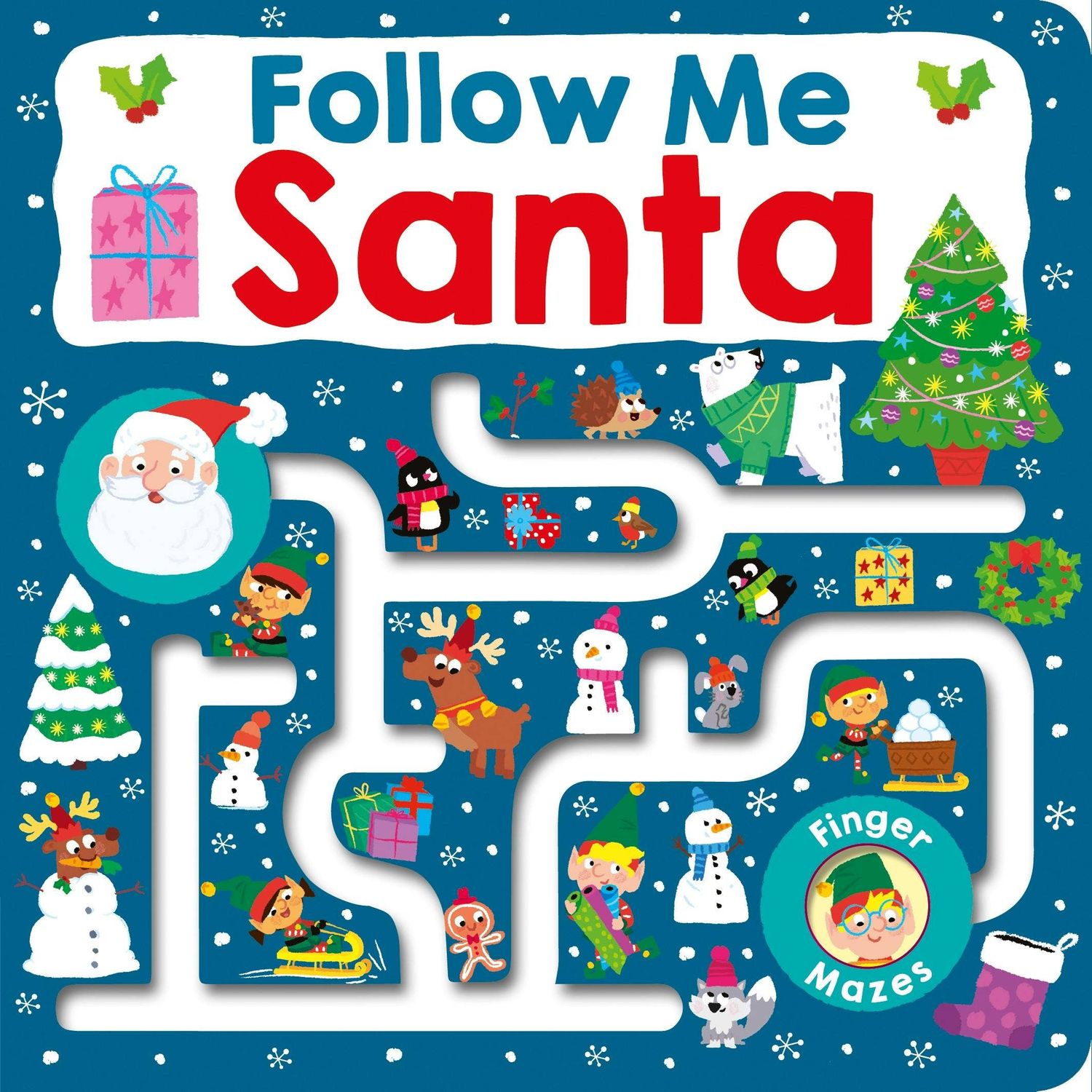 Maze Book: Follow Me Santa:
