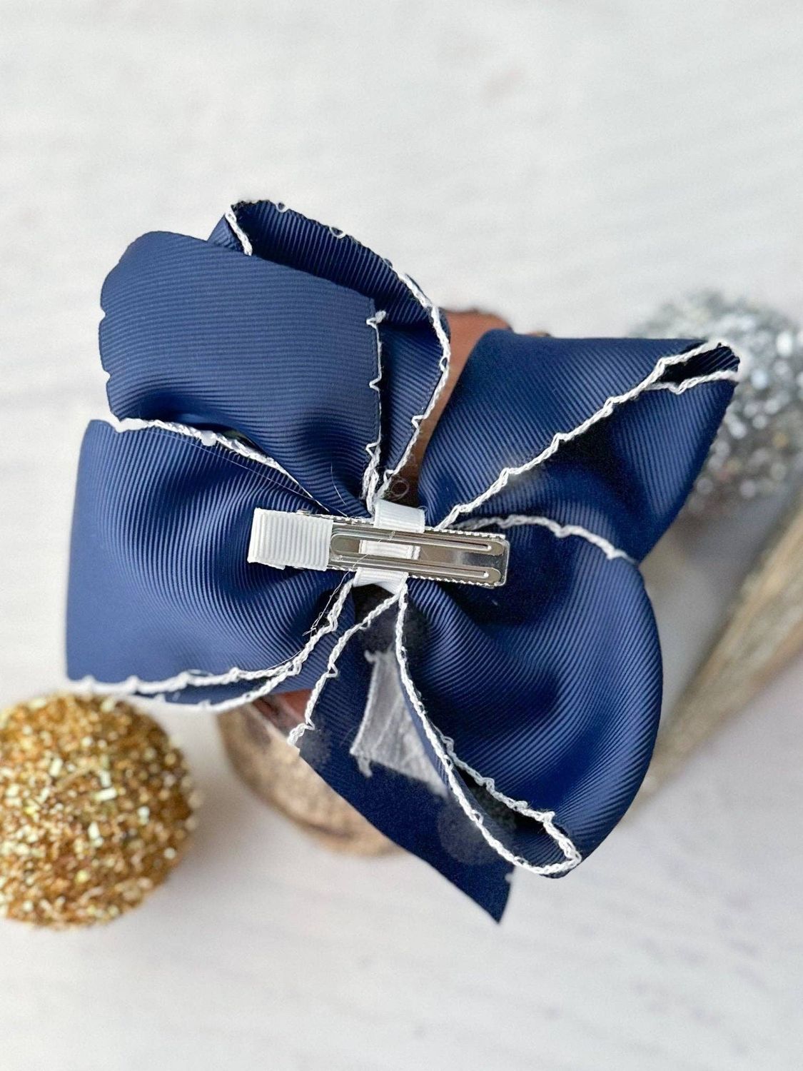 Nativity Scene Embroidered Hair Bow | Clip or Headband