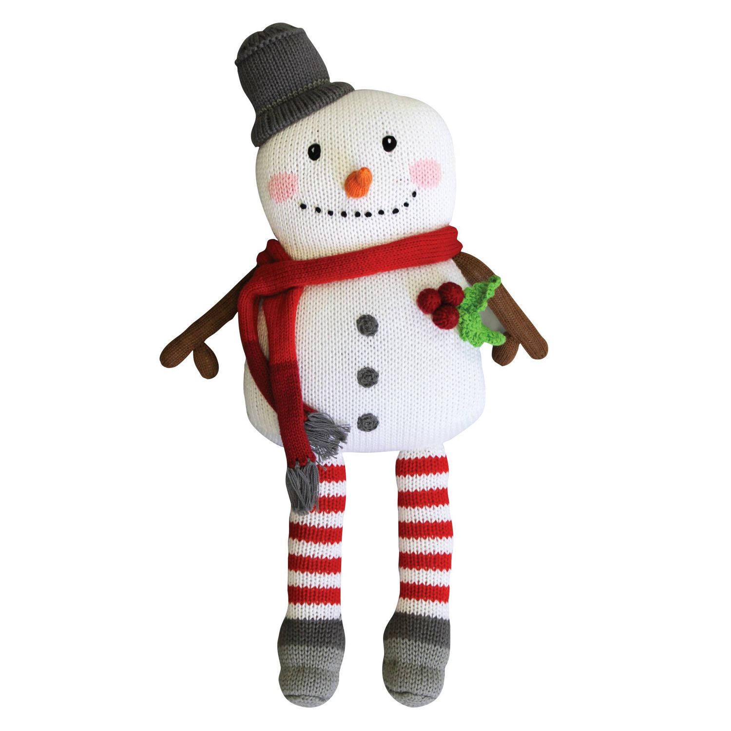 Mac the Snowman Knit Doll