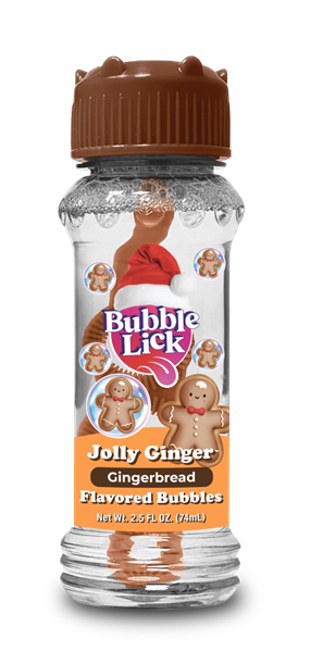 BubbleLick Jolly Ginger Bubbles, holiday, stocking stuffer