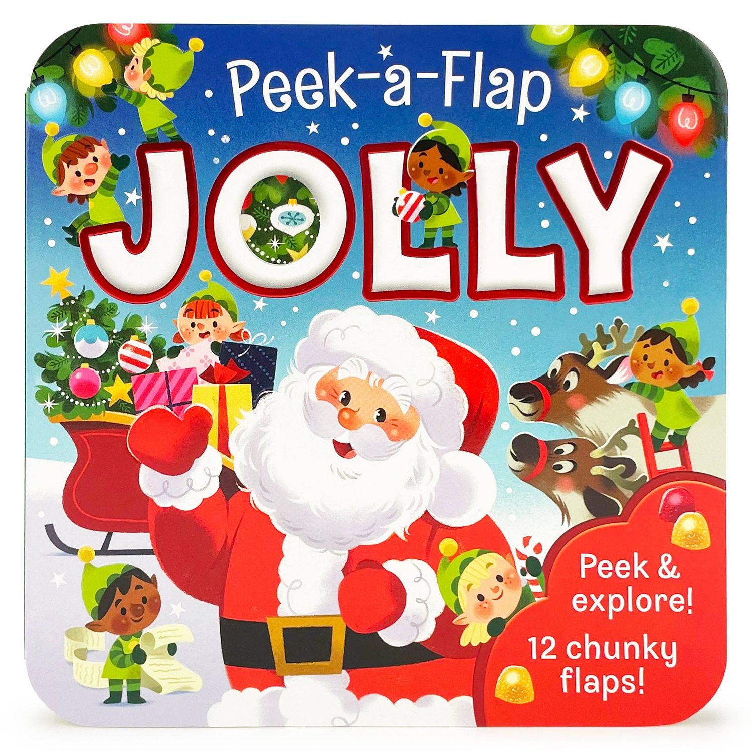 Jolly Lift-a-Flap Christmas Novelty Board Book