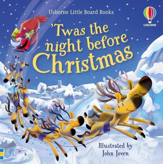 Twas the Night Before Christmas board book : Usborne