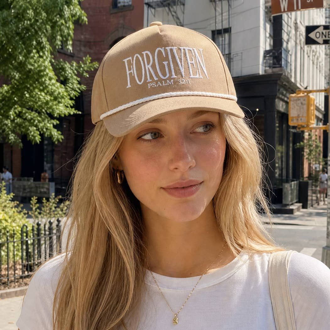 FORGIVEN PSALM 32-1 Embroidered Rope Trucker Hat