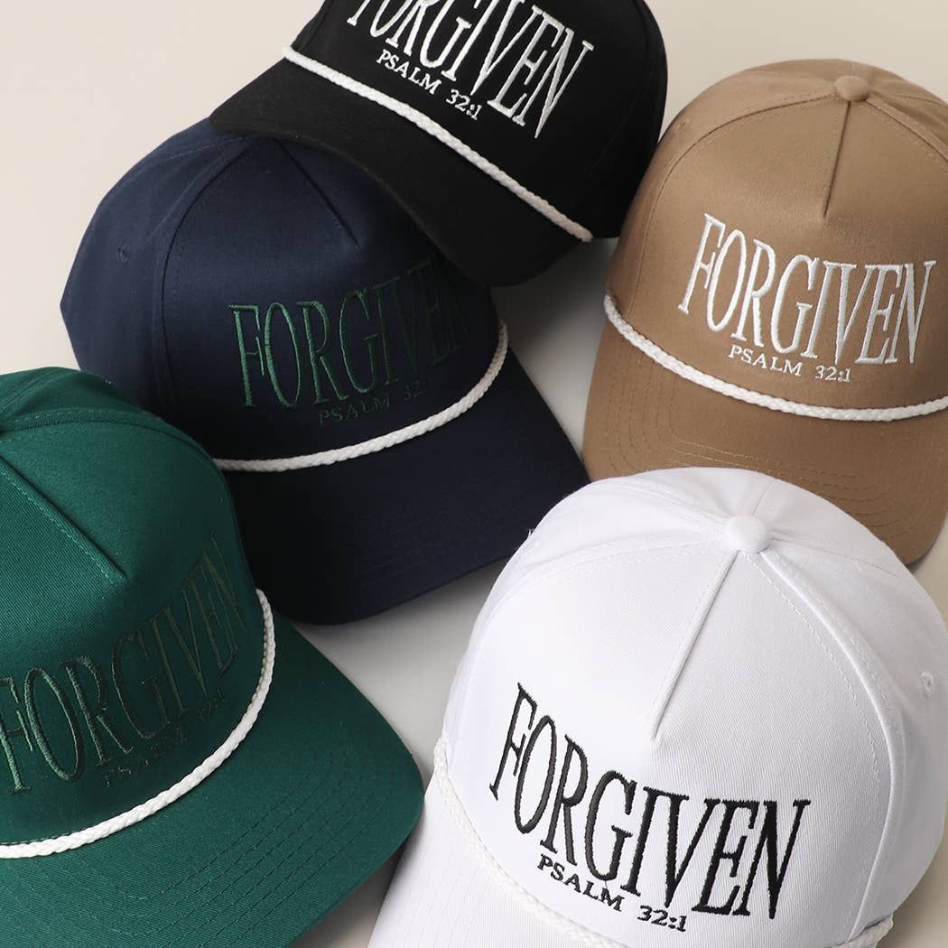 FORGIVEN PSALM 32-1 Embroidered Rope Trucker Hat