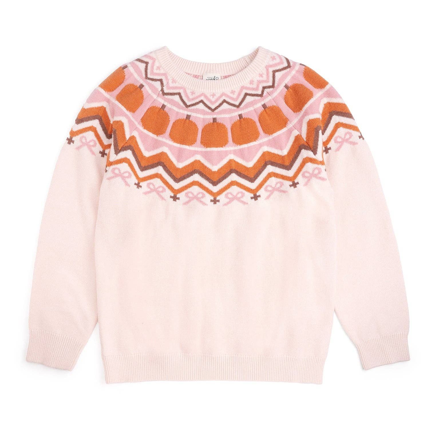 Pumpkin Fair Isle Women's Sweater  - Mommy and Me - Fall