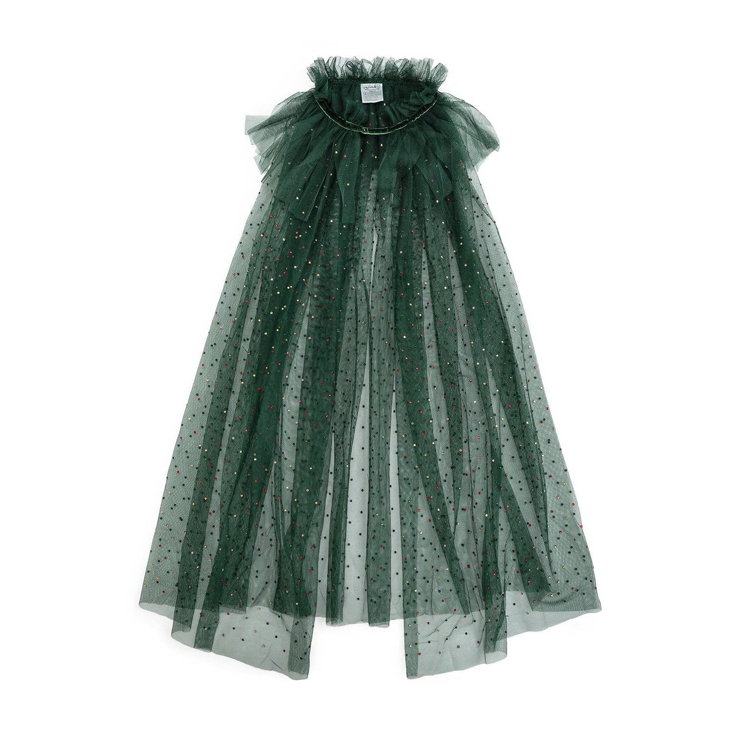 Emerald Rhinestone Cape - Kids Dress Up Cape