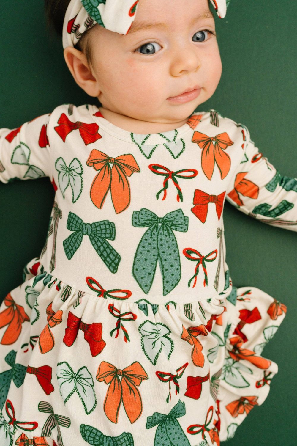 Merry Bows Bodysuit Bamboo Dress