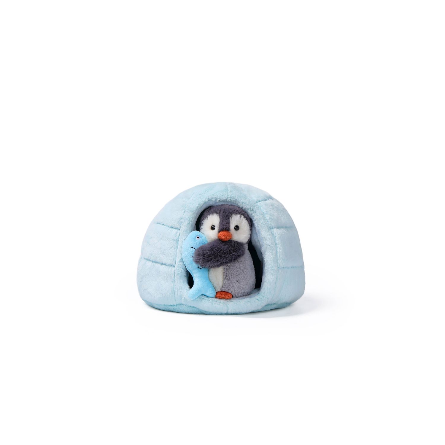 McHugs Igloo Glacier Penguin Weighted Plush Animal 7"