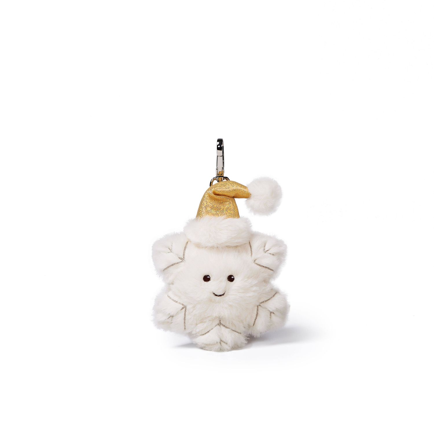 McHugs Christmas Snowflake Plush Bag Charm