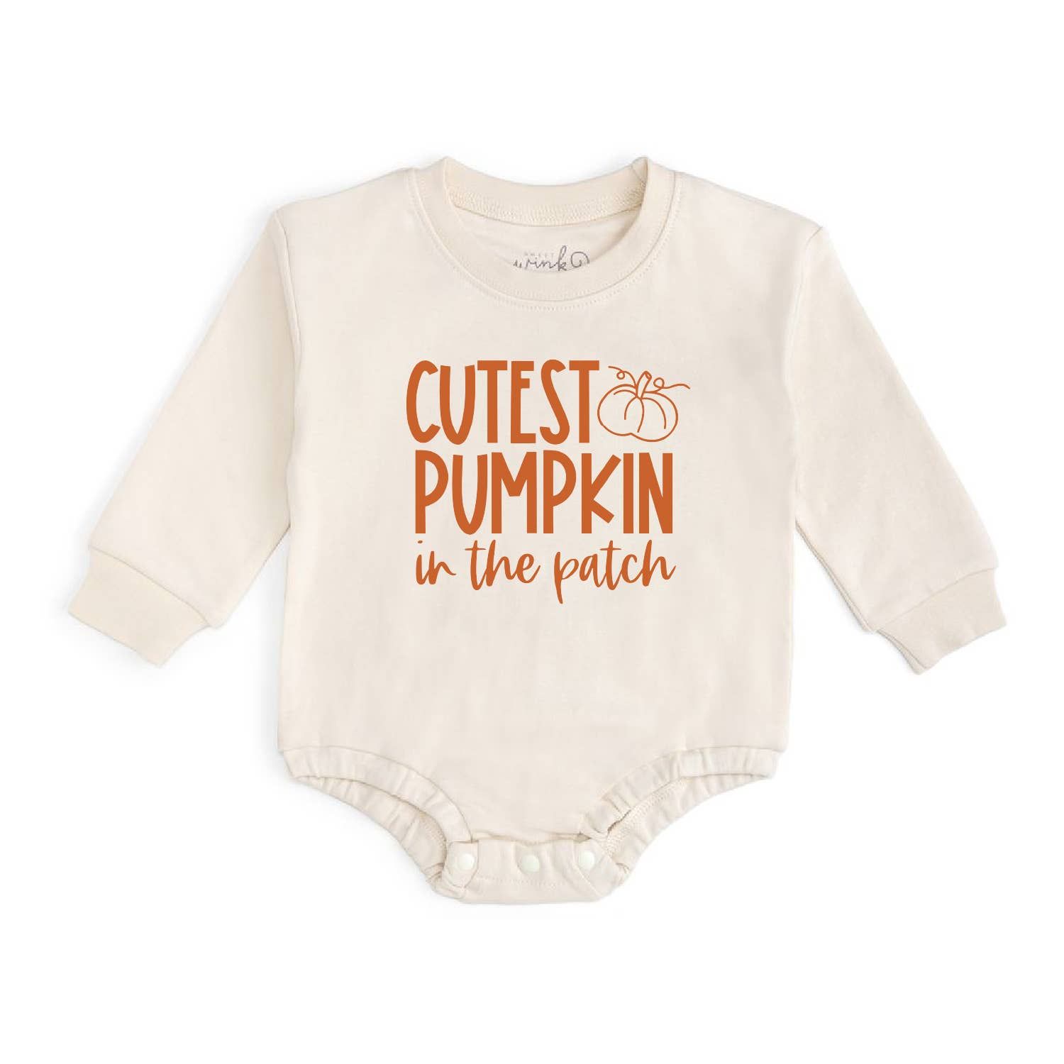 Cutest Pumpkin In The Patch Long Sleeve Romper - Fall Baby, Size: 06-12M