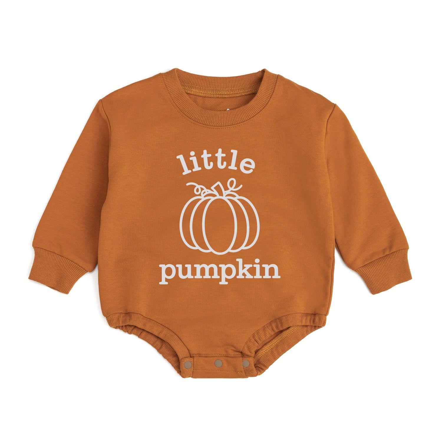 Little Pumpkin Long Sleeve Romper - Baby Clothes - Fall, Size: 6-12M