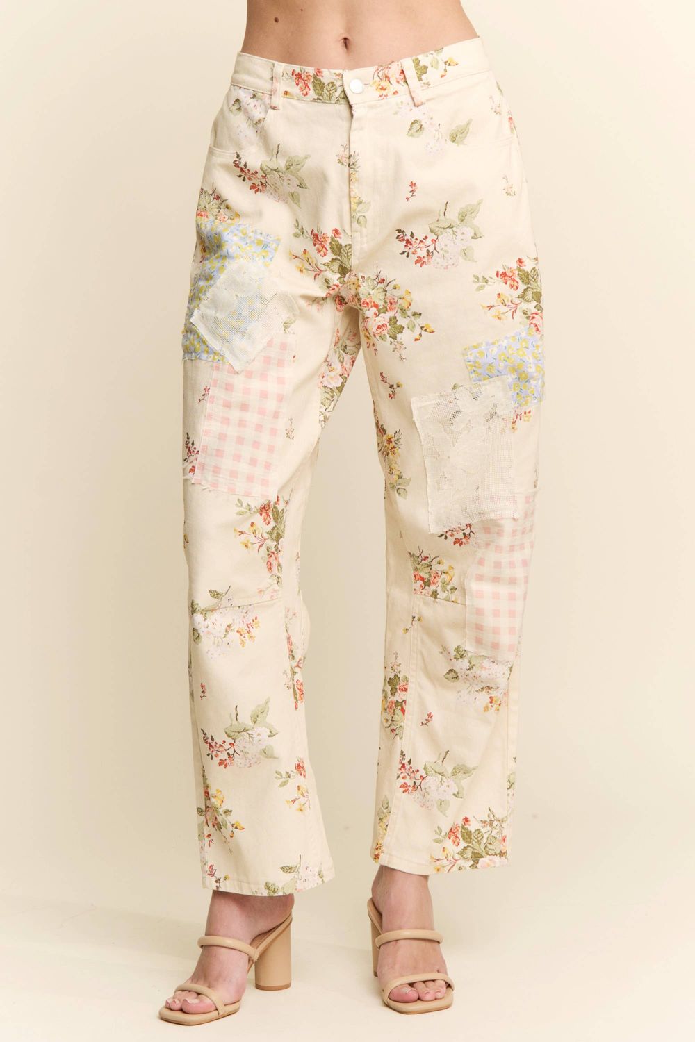 FLORAL PATTERN MUTI PATCHWORK BOTTOMS