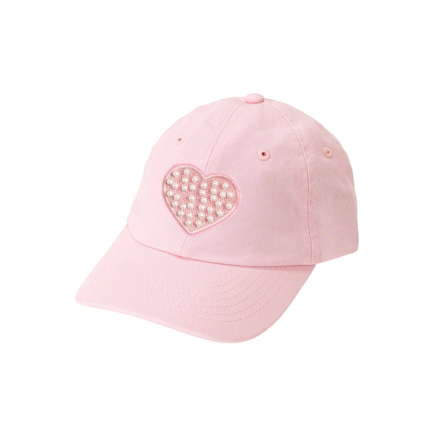 Pearl Heart Patch Baseball Hat - Ballet - Hair Accessories
