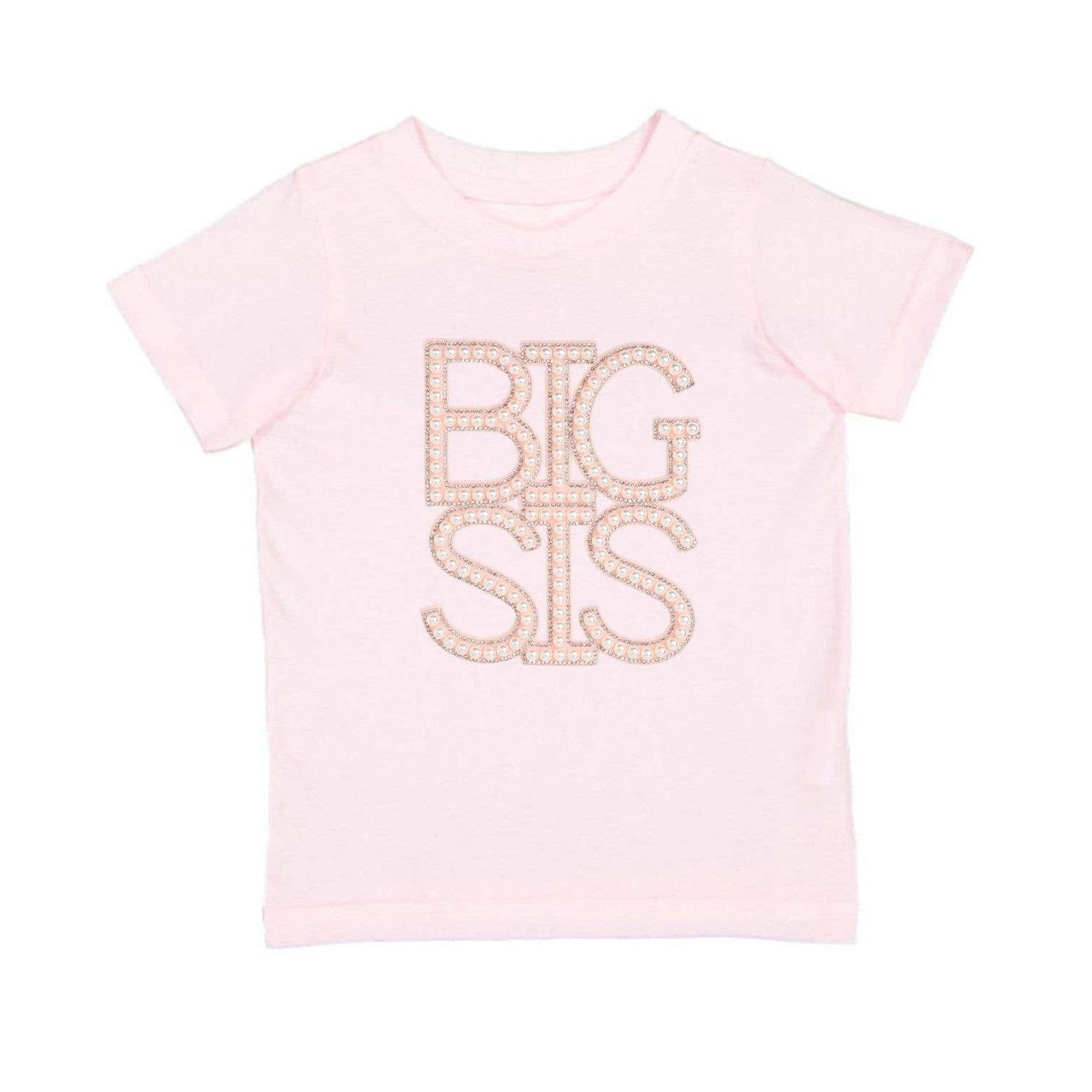 Big Sis Pearl Patch Short Sleeve T-Shirt - Family Fun