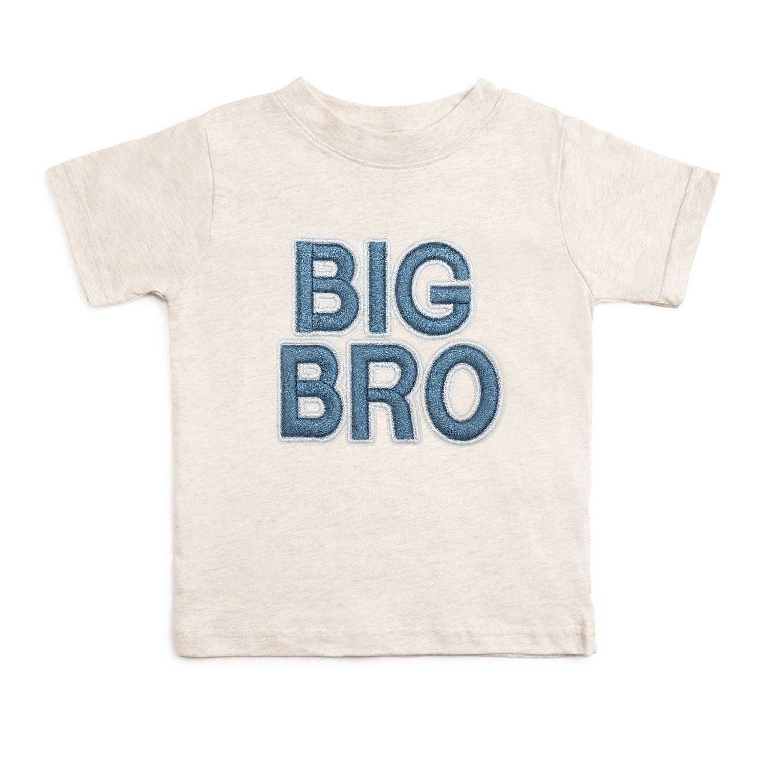 Big Bro Embroidered Patch Short Sleeve T-Shirt - Family Fun, Size: 18-24M