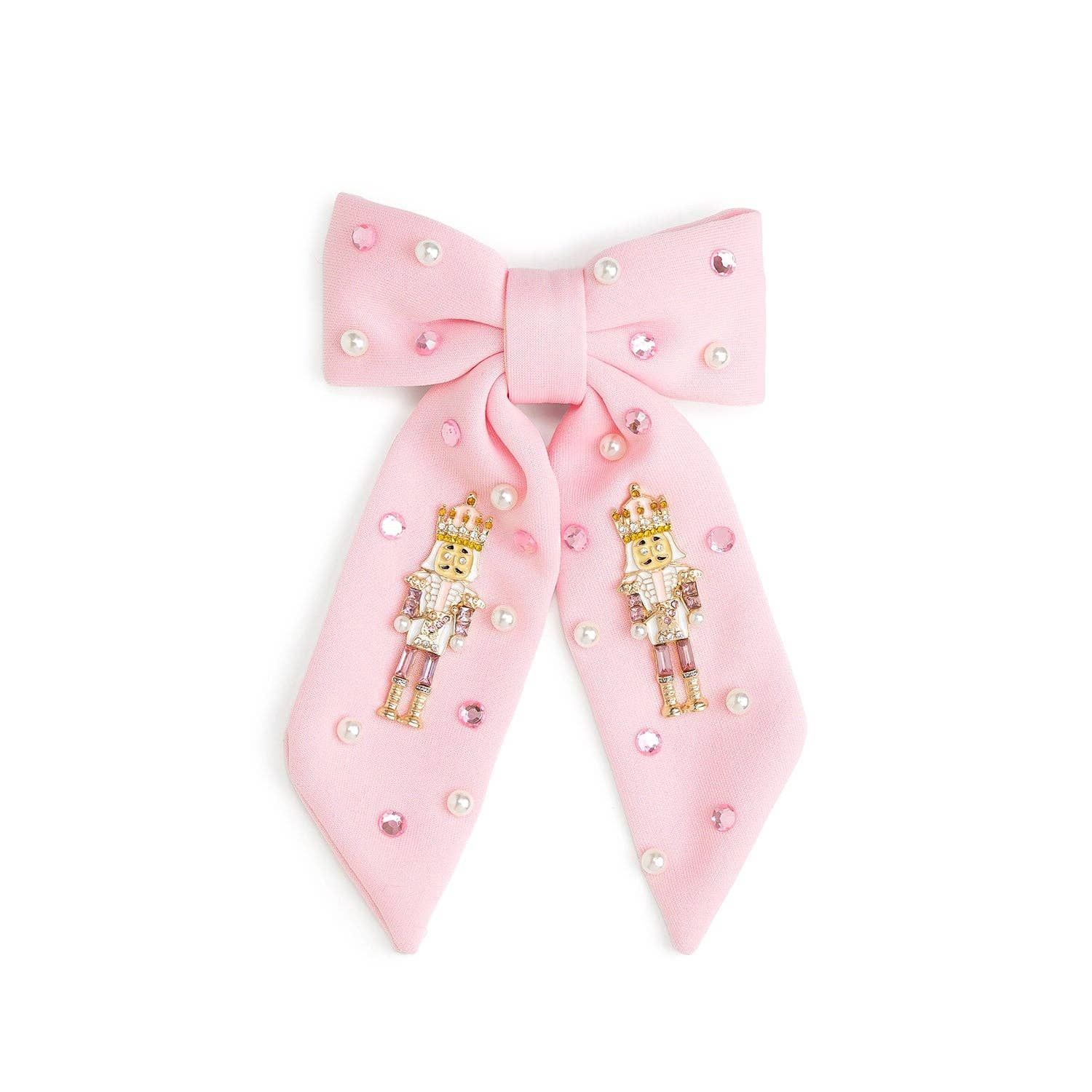 Nutcracker Christmas Gemstone Clip