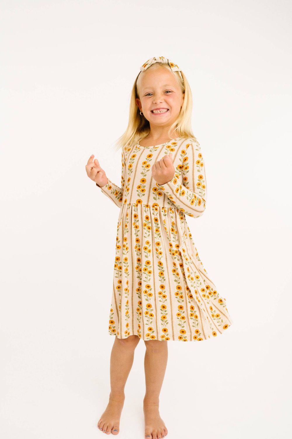 Sunflower Stripe Bamboo Dress