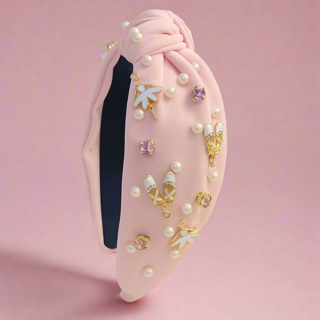 Beaded Headband - Pearl Pirouette