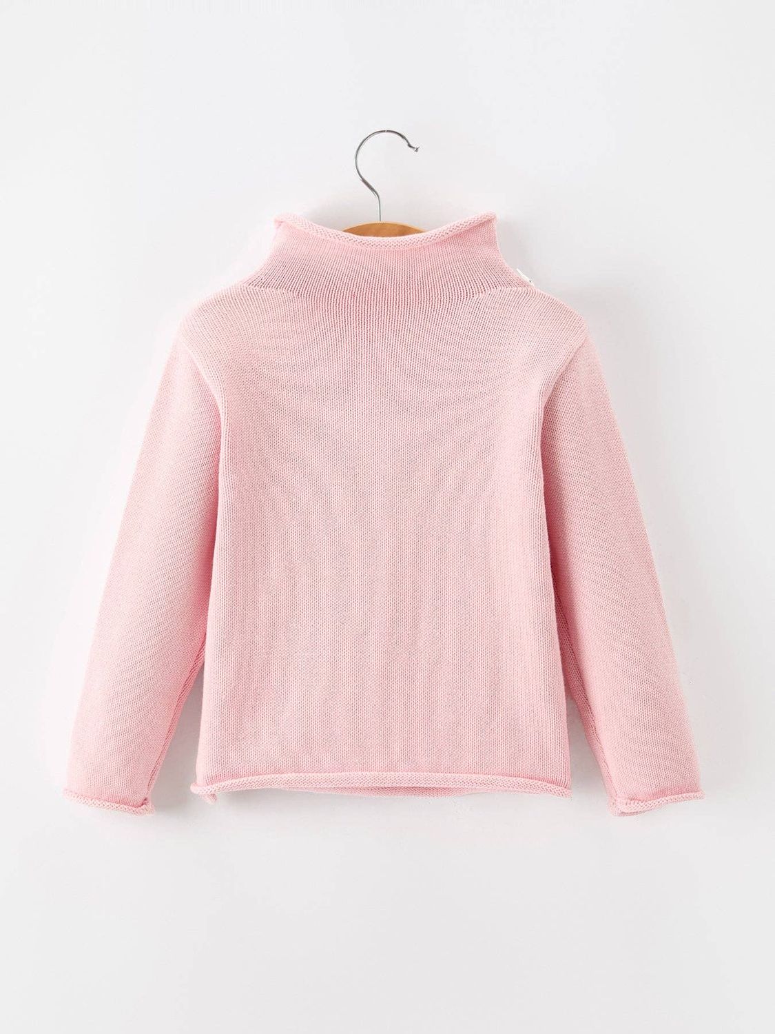 Girls Christmas Candy Cane Bow Knit Sweater