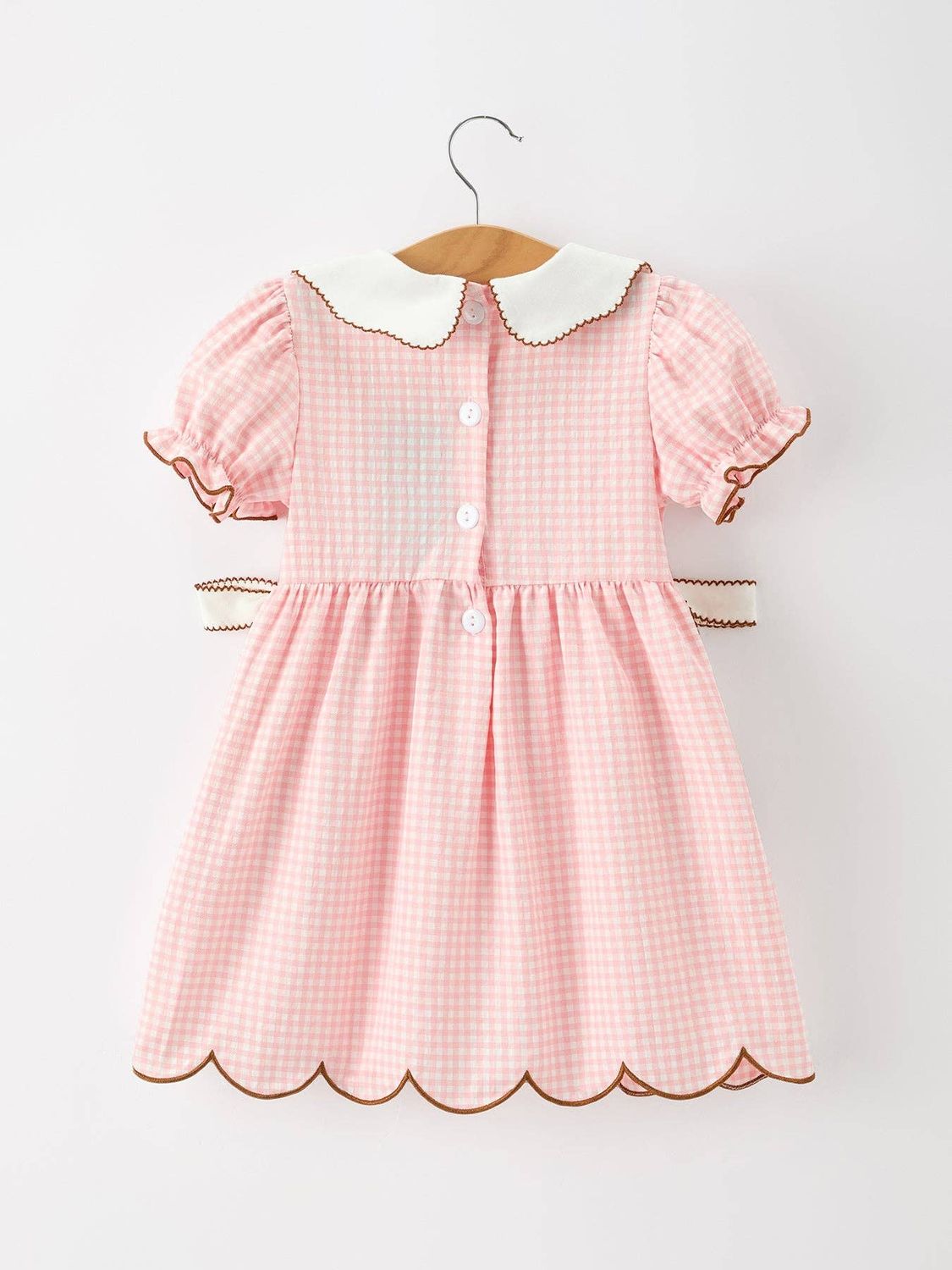 Christmas Girls Gingerbread Peter Pan Collar Dress