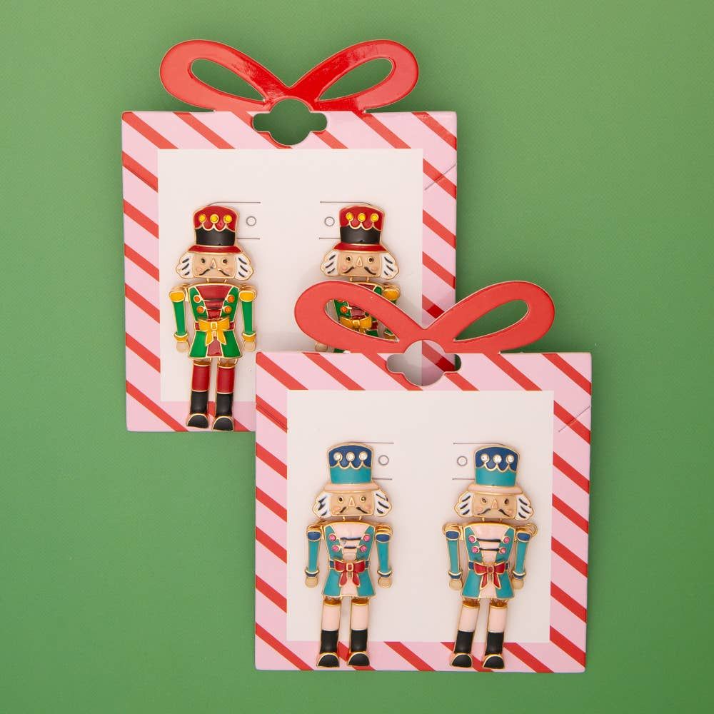 Christmas Nutcracker Post Earrings