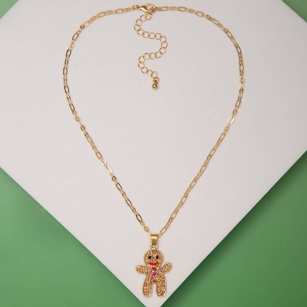 Gingerbread Chain Necklace