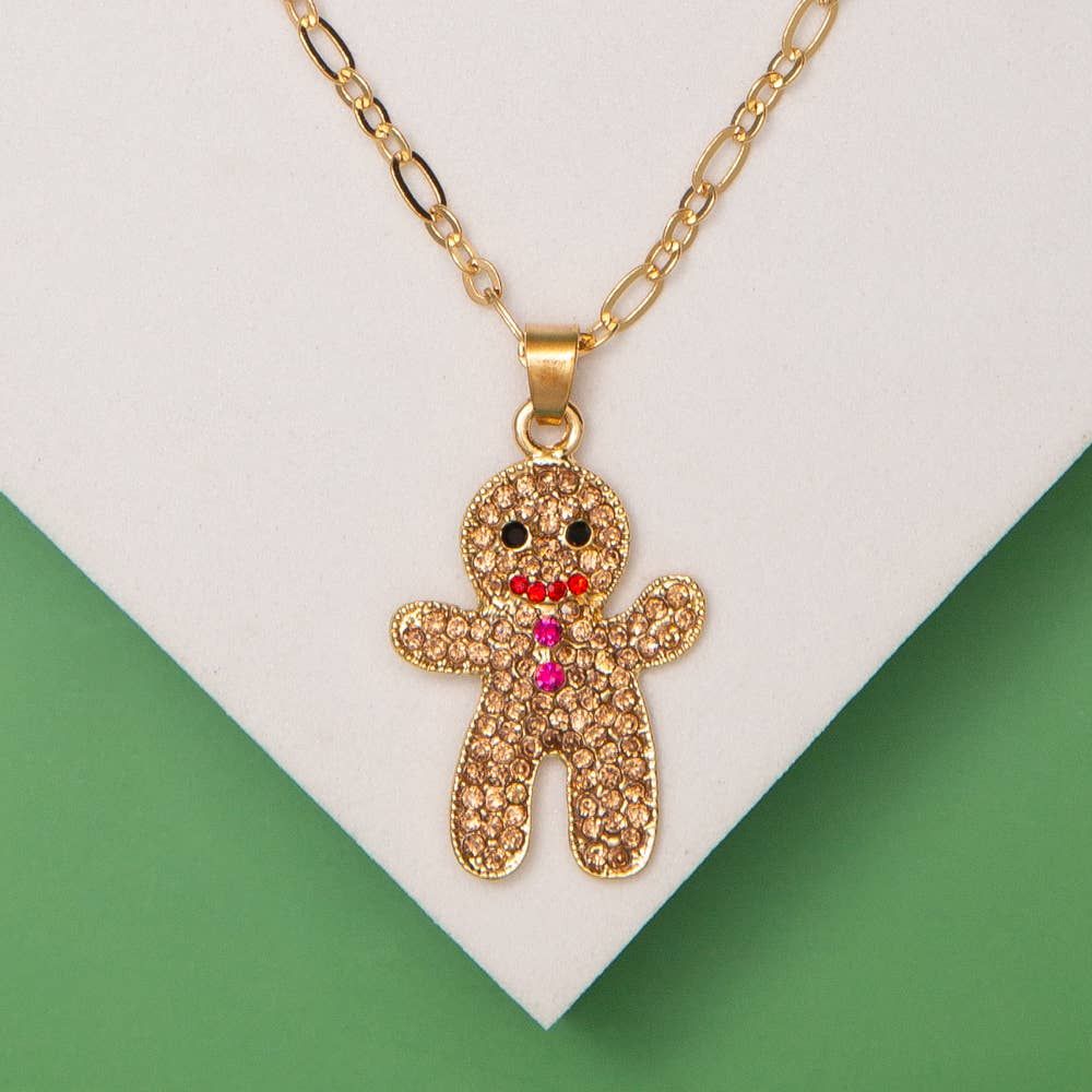 Gingerbread Chain Necklace