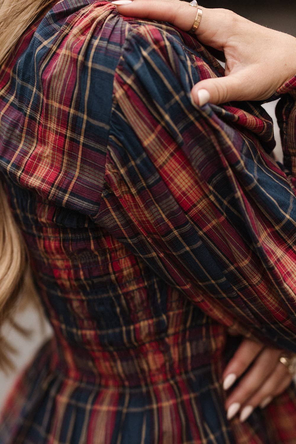 Sigrid Top in Twilight Plaid