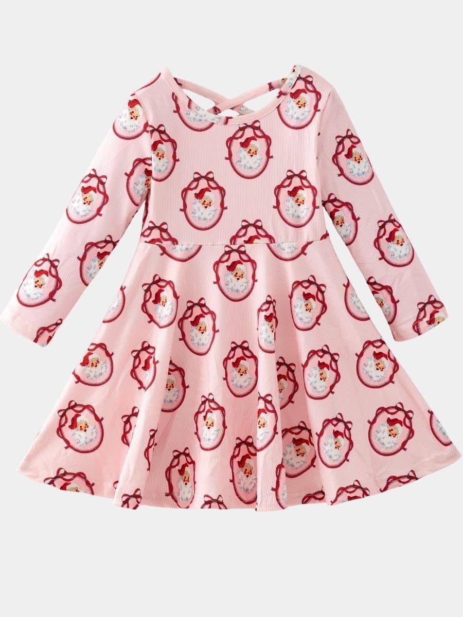 Vintage Santa Christmas Twirl Dress, Size: 3T