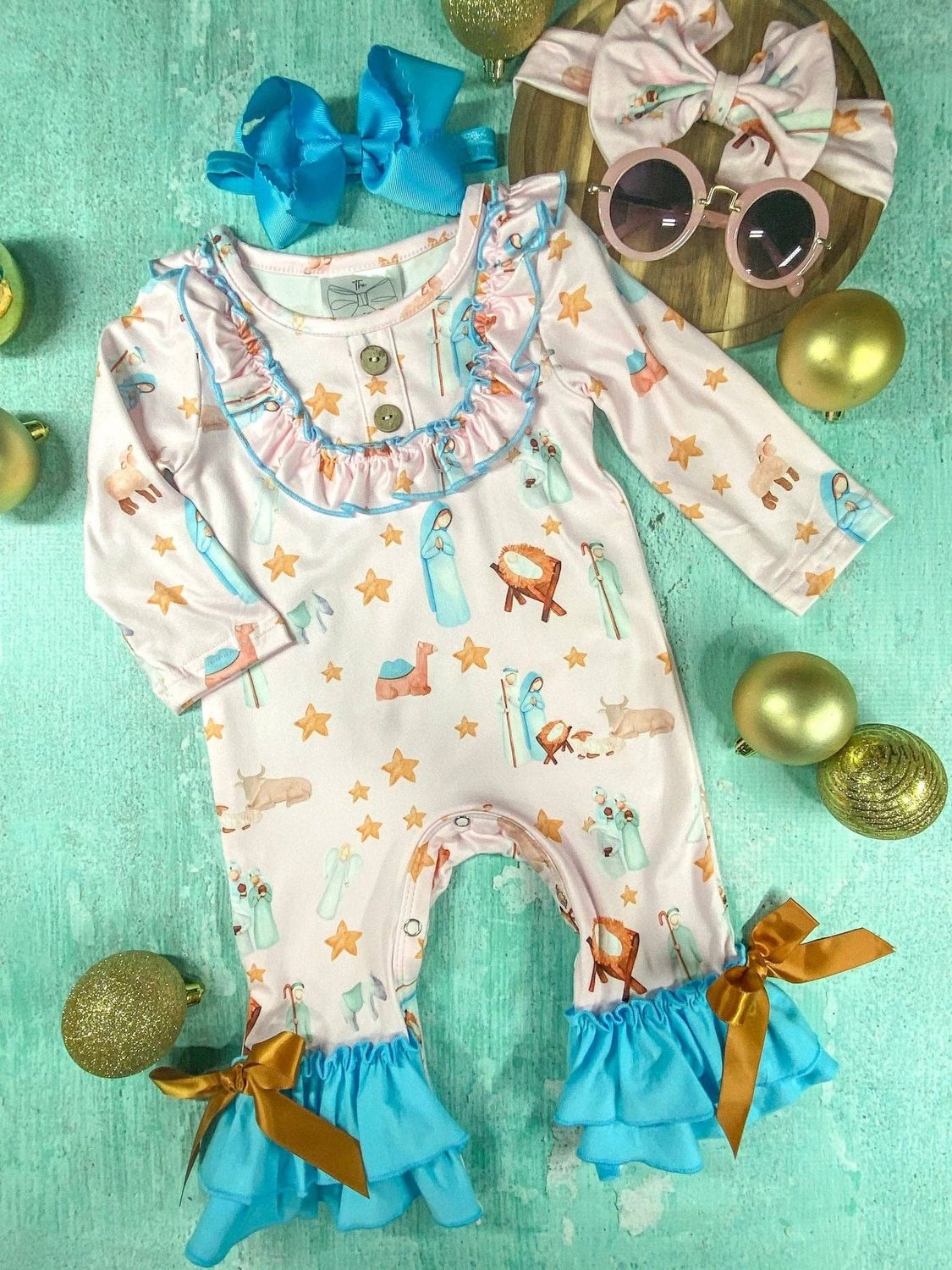 Vintage Nativity Scene Infant Onesie, Size: 0-3m