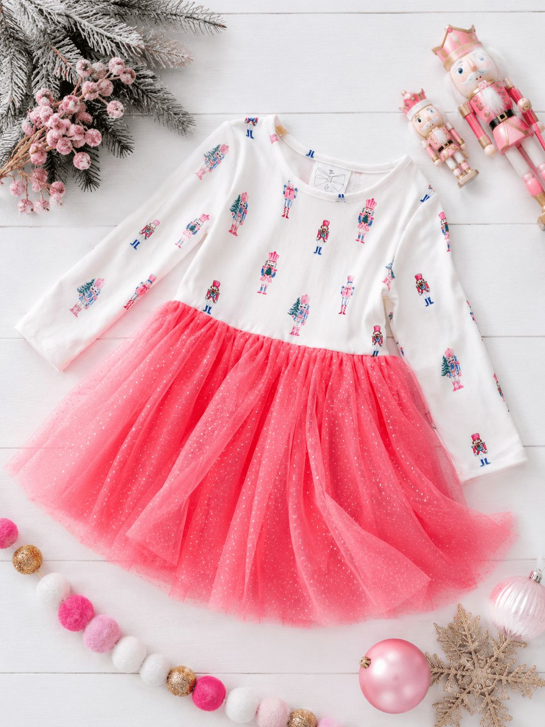 Pink Nutcracker Christmas Tutu Dress