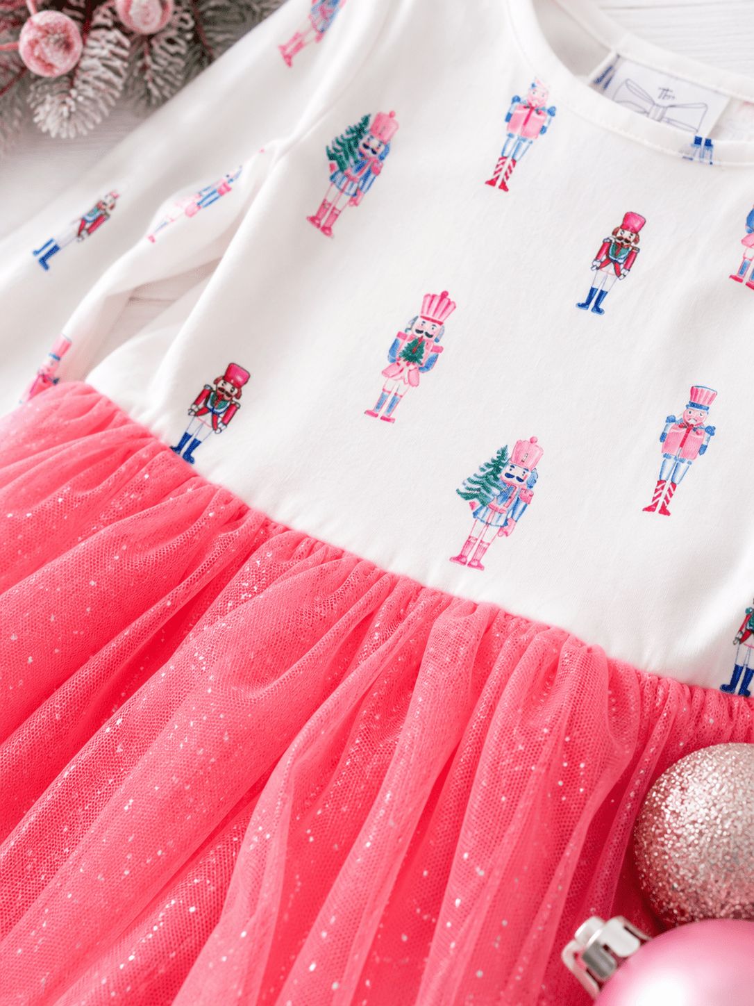 Pink Nutcracker Christmas Tutu Dress