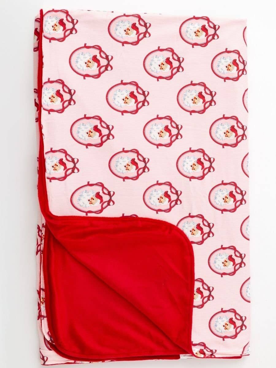 Vintage Santa Christmas Throw Blanket, Size: 50" x 60"