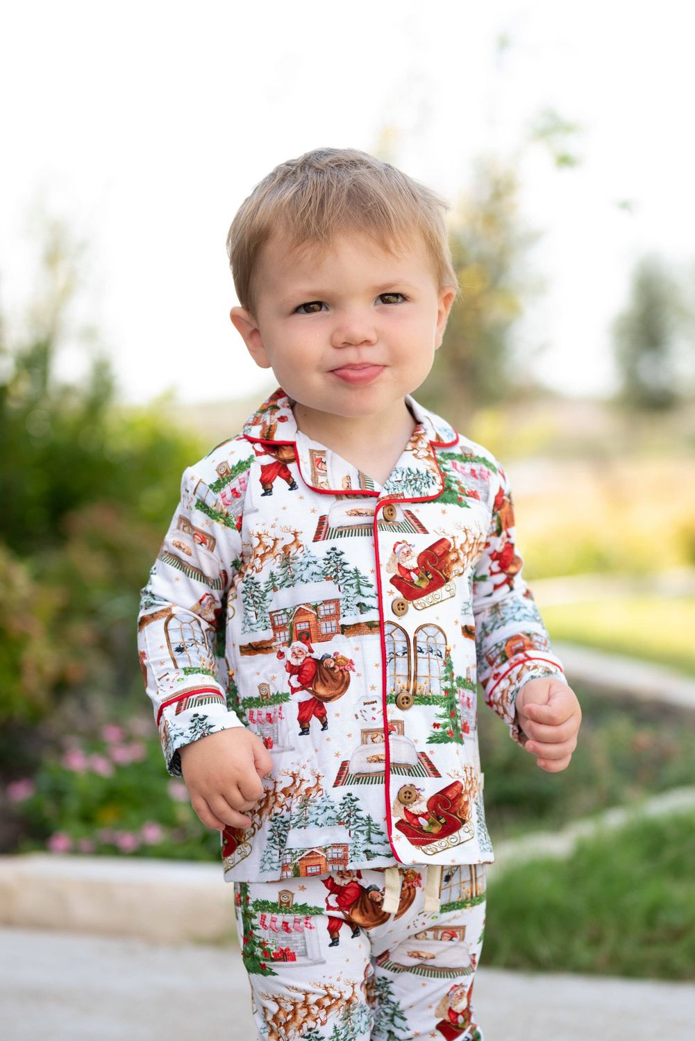 Night Before Christmas Traditional Button-Downs