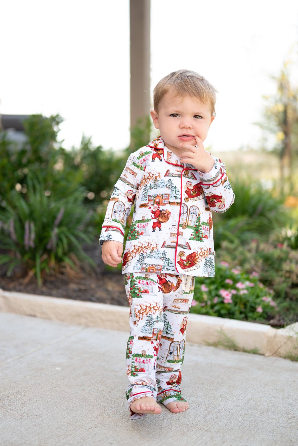 Night Before Christmas Traditional Button-Downs